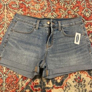 Old Navy Denim Shorts Cuffed Jean Shorts Size 4